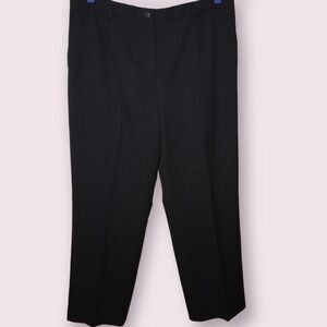 𝅺PENDLETON Womens Vintage Wool Classic Black Wide Leg Slacks Pants Size 16